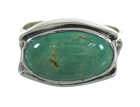 Turquoise Authentic Sterling Silver Southwestern Ring Size 6-3/4 RX87665
